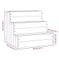 vidaXL Haustiertreppe Grau 40x37,5x35 cm Massivholz Kiefer vidaXL Haustiertreppe Grau 40x37,5x35 cm Massivholz Kiefer