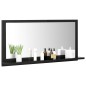 vidaXL Badspiegel Hochglanz-Schwarz 80x10,5x37cm Holzwerkstoff vidaXL Badspiegel Hochglanz-Schwarz 80x10,5x37cm Holzwerkstoff