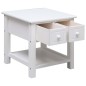 vidaXL Beistelltisch Weiß 40 x 40 x 40 cm Paulownia Holz vidaXL Beistelltisch Weiß 40 x 40 x 40 cm Paulownia Holz