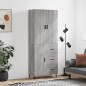 vidaXL Highboard Grau Sonoma 69,5x34x180 cm Holzwerkstoff vidaXL Highboard Grau Sonoma 69,5x34x180 cm Holzwerkstoff