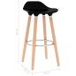 vidaXL Barhocker 2 Stk. Schwarz vidaXL Barhocker 2 Stk. Schwarz