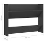 vidaXL Wand-Schuhschrank Grau 80x18x60 cm Holzwerkstoff vidaXL Wand-Schuhschrank Grau 80x18x60 cm Holzwerkstoff