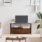 vidaXL TV-Schrank Braun Eichen-Optik 90x33x45 cm Holzwerkstoff & Eisen vidaXL TV-Schrank Braun Eichen-Optik 90x33x45 cm Holzwerkstoff & Eisen