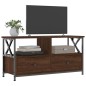 vidaXL TV-Schrank Braun Eichen-Optik 90x33x45 cm Holzwerkstoff & Eisen vidaXL TV-Schrank Braun Eichen-Optik 90x33x45 cm Holzwerkstoff & Eisen