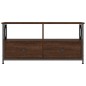 vidaXL TV-Schrank Braun Eichen-Optik 90x33x45 cm Holzwerkstoff & Eisen vidaXL TV-Schrank Braun Eichen-Optik 90x33x45 cm Holzwerkstoff & Eisen