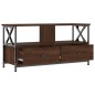 vidaXL TV-Schrank Braun Eichen-Optik 90x33x45 cm Holzwerkstoff & Eisen vidaXL TV-Schrank Braun Eichen-Optik 90x33x45 cm Holzwerkstoff & Eisen