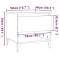 vidaXL Beistelltisch Braun Eichen-Optik 50x46x50 cm Holzwerkstoff vidaXL Beistelltisch Braun Eichen-Optik 50x46x50 cm Holzwerkstoff