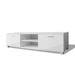 vidaXL TV-Schrank Hochglanz-Weiß 140x40,5x35 cm