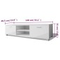 vidaXL TV-Schrank Hochglanz-Weiß 140x40,5x35 cm vidaXL TV-Schrank Hochglanz-Weiß 140x40,5x35 cm