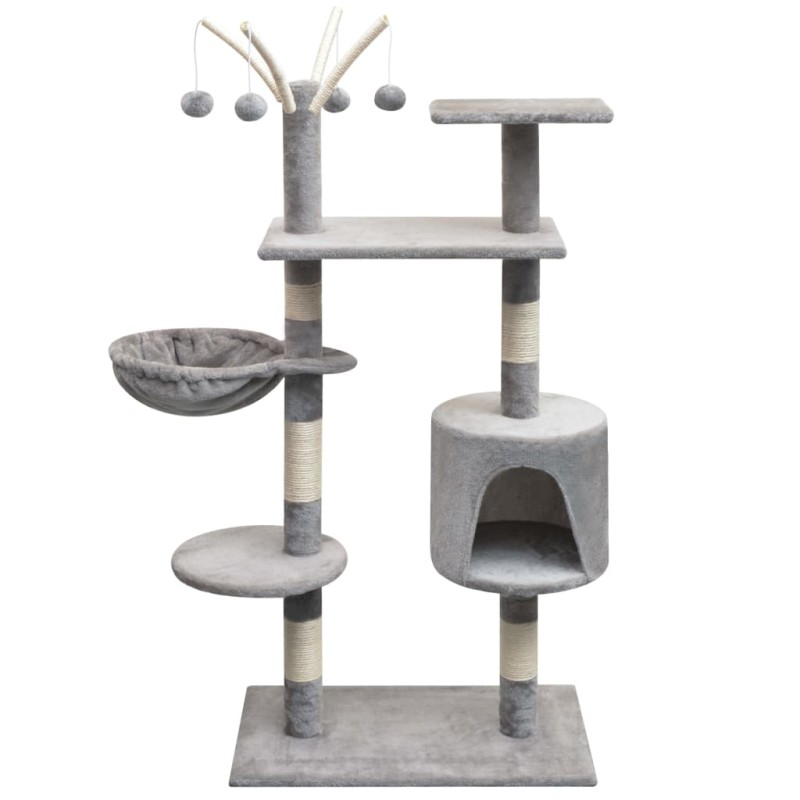vidaXL Katzen-Kratzbaum 125 cm Grau vidaXL Katzen-Kratzbaum 125 cm Grau