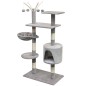 vidaXL Katzen-Kratzbaum 125 cm Grau vidaXL Katzen-Kratzbaum 125 cm Grau