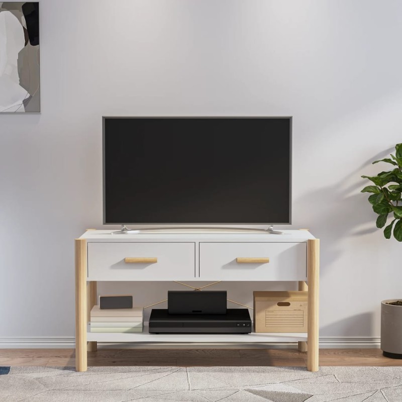 vidaXL TV-Schrank Weiß 82x38x45 cm Holzwerkstoff vidaXL TV-Schrank Weiß 82x38x45 cm Holzwerkstoff