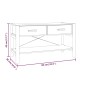 vidaXL TV-Schrank Weiß 82x38x45 cm Holzwerkstoff vidaXL TV-Schrank Weiß 82x38x45 cm Holzwerkstoff