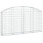 vidaXL Gabione mit Hochbogen 200x30x100/120 cm Verzinktes Eisen vidaXL Gabione mit Hochbogen 200x30x100/120 cm Verzinktes Eisen