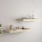 vidaXL Schwebende Wandregale 2 Stk. Eichefarben 60x23,5x3,8cm MDF vidaXL Schwebende Wandregale 2 Stk. Eichefarben 60x23,5x3,8cm MDF