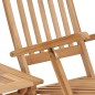 vidaXL Garten-Liegestuhl mit Fußstütze und Tisch Massivholz Teak vidaXL Garten-Liegestuhl mit Fußstütze und Tisch Massivholz Teak