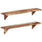 vidaXL Wandregal 2 Stk. 110x20x18 cm Massivholz Akazie vidaXL Wandregal 2 Stk. 110x20x18 cm Massivholz Akazie