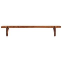vidaXL Wandregal 2 Stk. 110x20x18 cm Massivholz Akazie