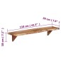 vidaXL Wandregal 2 Stk. 110x20x18 cm Massivholz Akazie vidaXL Wandregal 2 Stk. 110x20x18 cm Massivholz Akazie