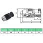 vidaXL Schnellspannbohrfutter MT2-B16 mit 13 mm Spannbereich vidaXL Schnellspannbohrfutter MT2-B16 mit 13 mm Spannbereich