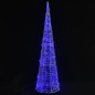 vidaXL LED-Kegel Acryl Weihnachtsdeko Pyramide Blau 90 cm vidaXL LED-Kegel Acryl Weihnachtsdeko Pyramide Blau 90 cm