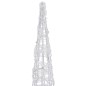 vidaXL LED-Kegel Acryl Weihnachtsdeko Pyramide Blau 90 cm vidaXL LED-Kegel Acryl Weihnachtsdeko Pyramide Blau 90 cm