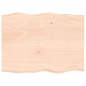 vidaXL Tischplatte 80x60x(2-4) cm Massivholz Unbehandelt Baumkante vidaXL Tischplatte 80x60x(2-4) cm Massivholz Unbehandelt Baumkante