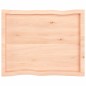 vidaXL Tischplatte 80x60x(2-4) cm Massivholz Unbehandelt Baumkante vidaXL Tischplatte 80x60x(2-4) cm Massivholz Unbehandelt Baumkante