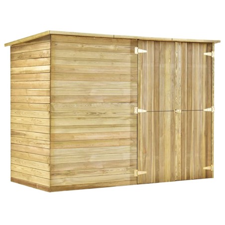 vidaXL Garten-Gerätehaus 232 x 110 x 170 cm Kiefernholz Imprägniert