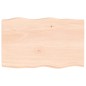 vidaXL Tischplatte 80x50x4 cm Massivholz Eiche Unbehandelt Baumkante vidaXL Tischplatte 80x50x4 cm Massivholz Eiche Unbehandelt Baumkante
