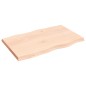 vidaXL Tischplatte 80x50x4 cm Massivholz Eiche Unbehandelt Baumkante vidaXL Tischplatte 80x50x4 cm Massivholz Eiche Unbehandelt Baumkante
