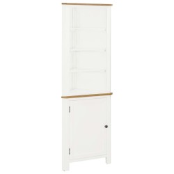 vidaXL Eckschrank 59x36x180 cm Eiche Massivholz 