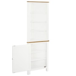 vidaXL Eckschrank 59x36x180 cm Eiche Massivholz 
