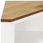 vidaXL Eckschrank 59x36x180 cm Eiche Massivholz vidaXL Eckschrank 59x36x180 cm Eiche Massivholz