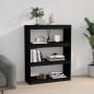 vidaXL Bücherregal Raumteiler Schwarz 80x30x103,5 cm Massivholz Kiefer vidaXL Bücherregal Raumteiler Schwarz 80x30x103,5 cm Massivholz Kiefer