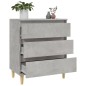vidaXL Sideboard Betongrau 60x35x70 cm Holzwerkstoff vidaXL Sideboard Betongrau 60x35x70 cm Holzwerkstoff