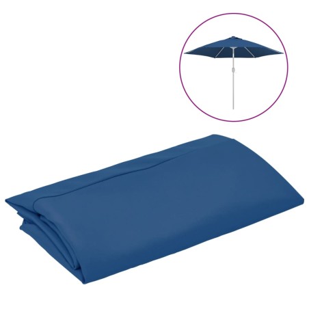 vidaXL Ersatzbezug für Sonnenschirm Azurblau 300 cm