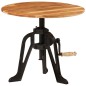 vidaXL Beistelltisch 60x(42-62) cm Massivholz Akazie und Gusseisen vidaXL Beistelltisch 60x(42-62) cm Massivholz Akazie und Gusseisen