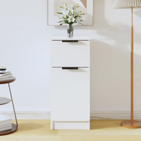 vidaXL Sideboard Hochglanz-Weiß 30x30x70 cm Holzwerkstoff