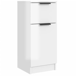 vidaXL Sideboard Hochglanz-Weiß 30x30x70 cm Holzwerkstoff