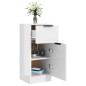 vidaXL Sideboard Hochglanz-Weiß 30x30x70 cm Holzwerkstoff vidaXL Sideboard Hochglanz-Weiß 30x30x70 cm Holzwerkstoff