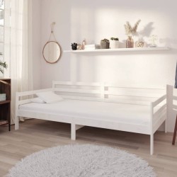 vidaXL Tagesbett Weiß Kiefer Massivholz 90x200 cm   