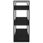 vidaXL Bücherregal/Raumteiler Schwarz 80x35x91 cm Massivholz Kiefer vidaXL Bücherregal/Raumteiler Schwarz 80x35x91 cm Massivholz Kiefer