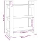 vidaXL Bücherregal/Raumteiler Schwarz 80x35x91 cm Massivholz Kiefer vidaXL Bücherregal/Raumteiler Schwarz 80x35x91 cm Massivholz Kiefer