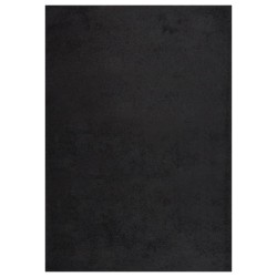 vidaXL Teppich Shaggy Hochflor Schwarz 140x200 cm