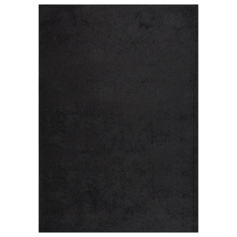 vidaXL Teppich Shaggy Hochflor Schwarz 140x200 cm vidaXL Teppich Shaggy Hochflor Schwarz 140x200 cm