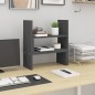 vidaXL Monitorständer Grau (39-72)x17x43 cm Massivholz Kiefer vidaXL Monitorständer Grau (39-72)x17x43 cm Massivholz Kiefer