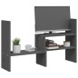 vidaXL Monitorständer Grau (39-72)x17x43 cm Massivholz Kiefer vidaXL Monitorständer Grau (39-72)x17x43 cm Massivholz Kiefer