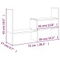 vidaXL Monitorständer Grau (39-72)x17x43 cm Massivholz Kiefer vidaXL Monitorständer Grau (39-72)x17x43 cm Massivholz Kiefer