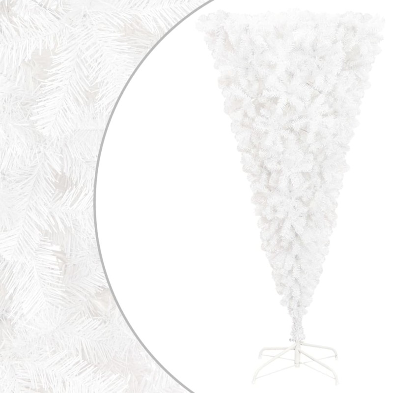 vidaXL Künstlicher Weihnachtsbaum mit Ständer Umgekehrt Weiß 210 cm vidaXL Künstlicher Weihnachtsbaum mit Ständer Umgekehrt Weiß 210 cm